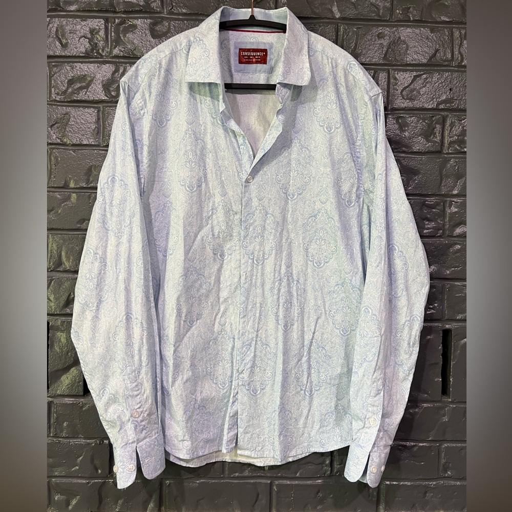Light Blue Cotton Dress Shirt